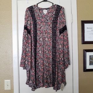 HP 🎄 Knox Rose Boho Fall Bell Sleeve Dress